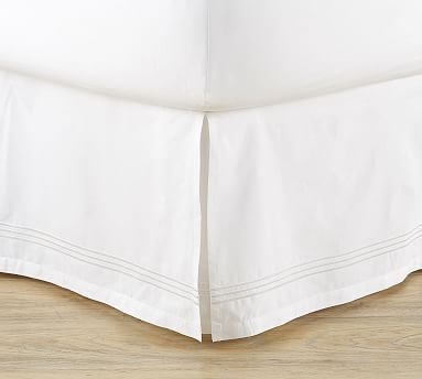 Grand Organic Bedskirt, King, White - Image 0