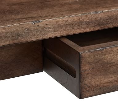 Mateo 56" Rustic Desk with Drawer, Salvaged Gray - Image 2
