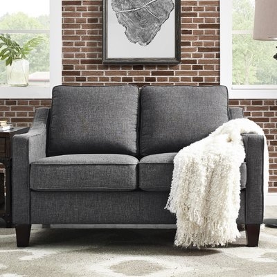 Donnely 52" Recessed Arm Loveseat - Image 0