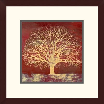 'Crimson Oak' Oil Painting Print - Image 0