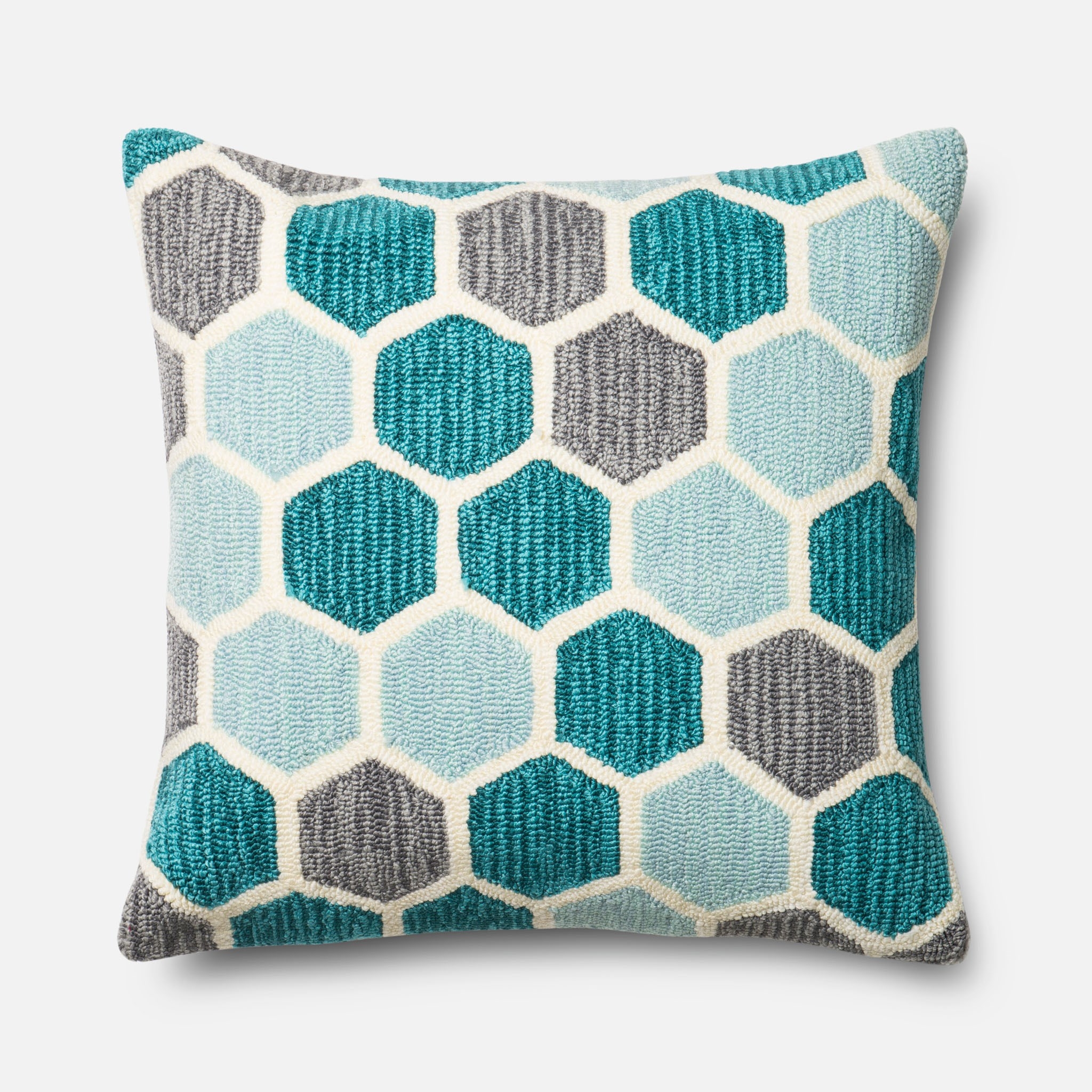 PILLOWS - TEAL / MULTI - 22" X 22" Cover Only - Image 0