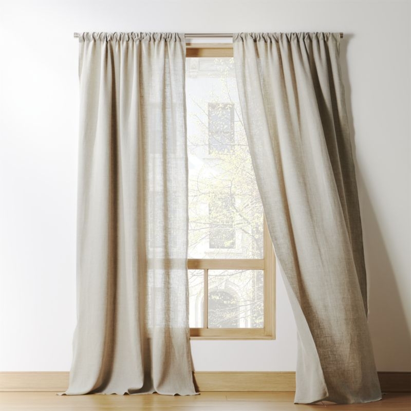 Natural Linen Curtain Panel 48"x120" - Image 5