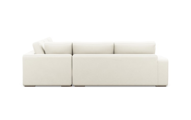 Ainsley Corner Sectional with Ivory Fabric and Natural Oak legs - Image 3