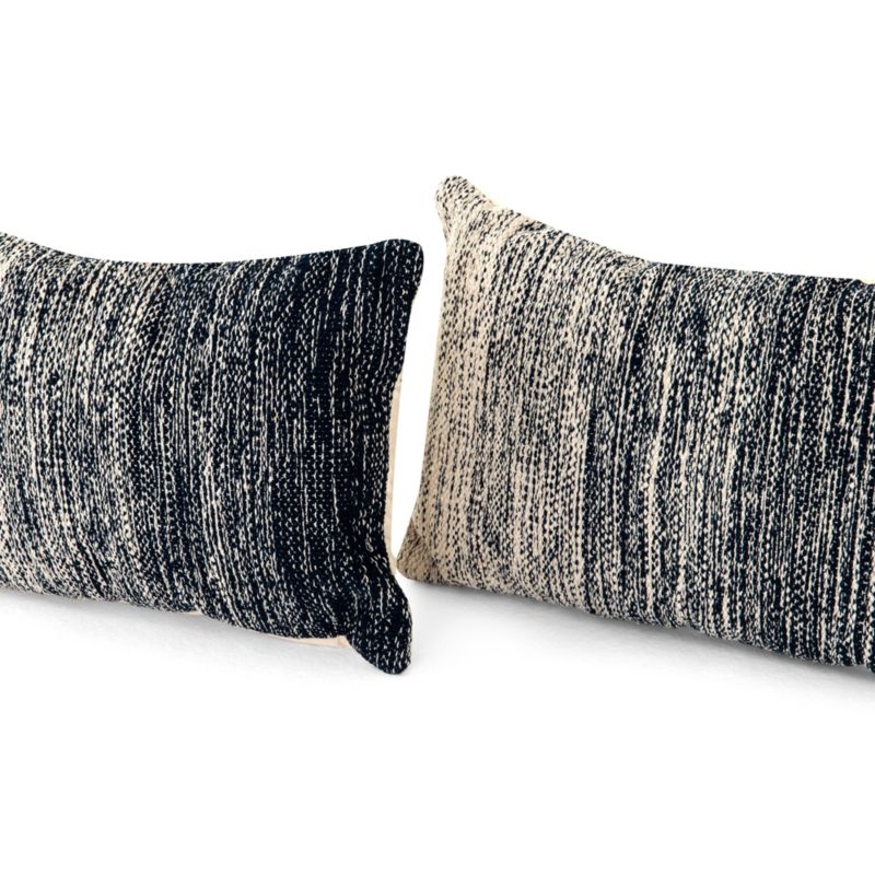 Enzo Blue Ombre Pillows 24"x16", Set of 2 - Image 2