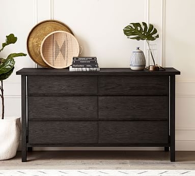 Eva Extra Wide Wood Dresser, Corsica Black - Image 0