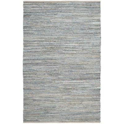 Gilchrist Hand-Woven Natural/Blue Area Rug - Image 0