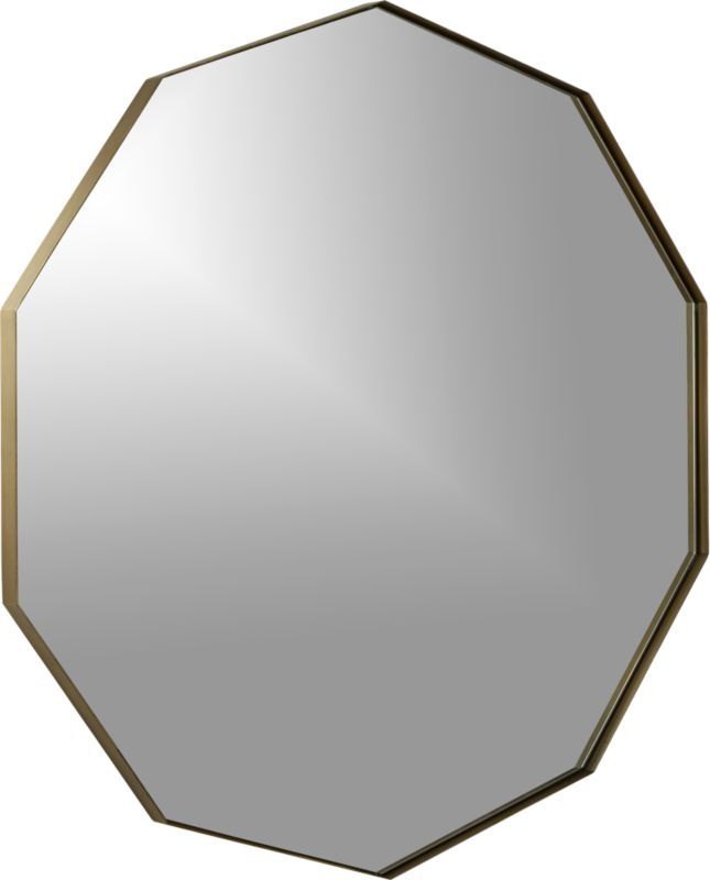 Geo Brass Geometric Wall Mirror - Image 4