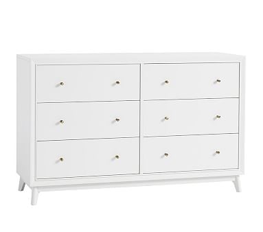 Sloan Extra Wide Nursery Dresser without Topper, Simply White, In-Home Delivery - Image 0