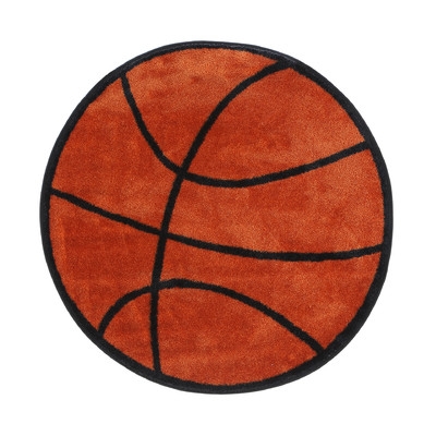 Fun Shape Basketball Area Rug - Image 0