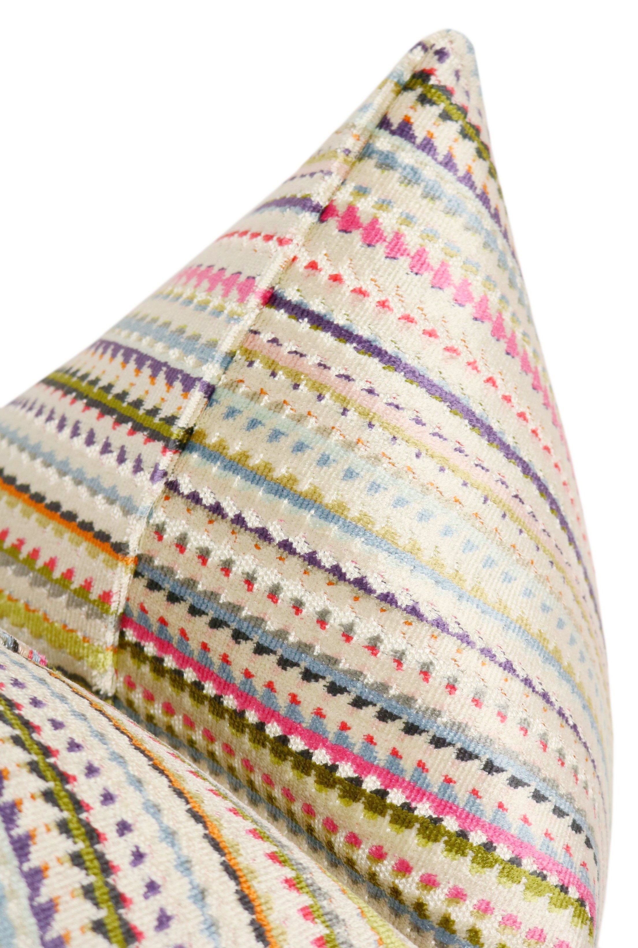 TRIBECA CUT VELVET // MULTI - Sample 4" X 4" - Image 2