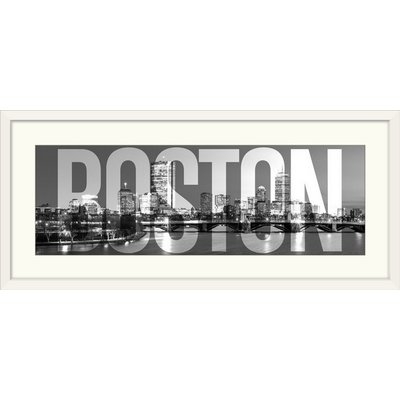 'Boston Skyline, Transparent Overlay' Graphic Art Print - Image 0