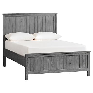 Beadboard Basic Bed, Queen, Smoked Charcoal - Image 0