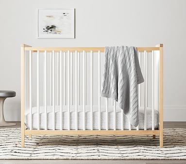 Knox Convertible Crib, Natural/Simply White, Flat Rate - Image 0