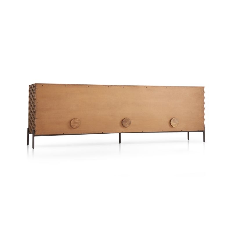 Raffael Carved Wood Media Console - RESTOCK late August - Image 7