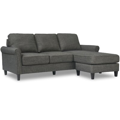 Serta Harmon Rolled Arm Reversible Sectional - Image 0