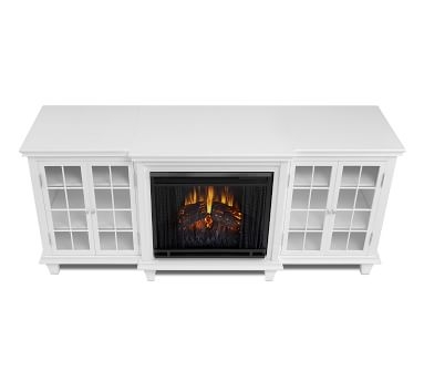 Real Flame(R) Marlowe Electric Fireplace Media Cabinet, White - Image 1