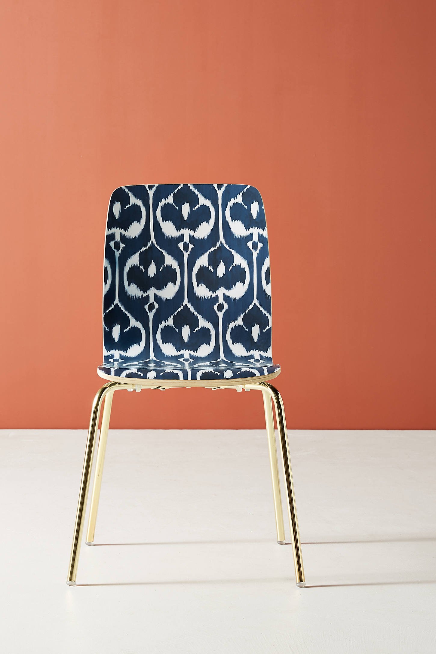 Ikat Tamsin Dining Chair By Anthropologie in Blue - Image 0
