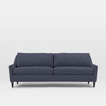 Everett 86" Sofa, Pebble Weave, Aegean Blue - Image 0