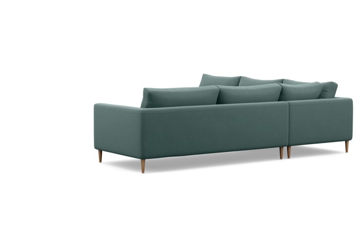 Asher Corner Sectional with Mist Fabric and Natural Oak legs - Image 4