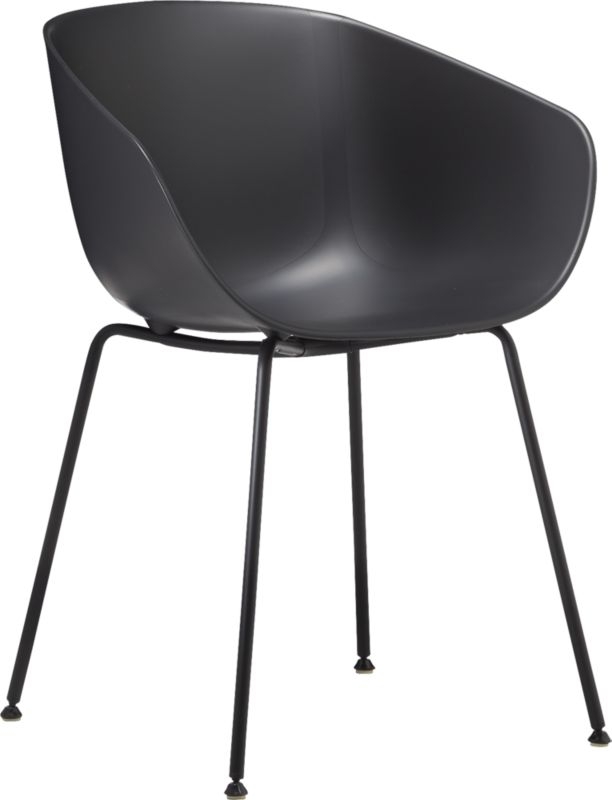 Poppy Black Plastic Chair - Image 3
