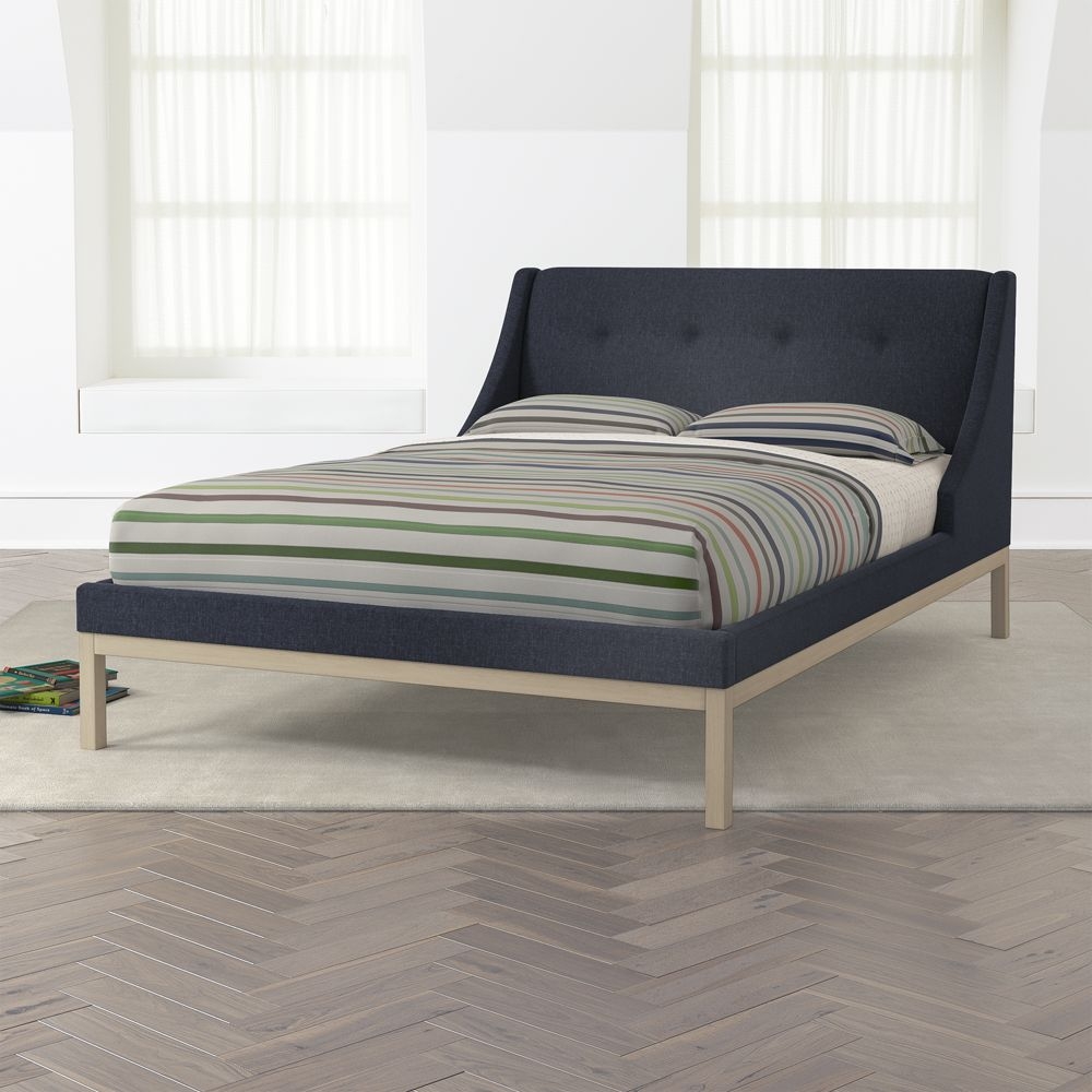 Gallery Navy Full Wing Bed - Image 0