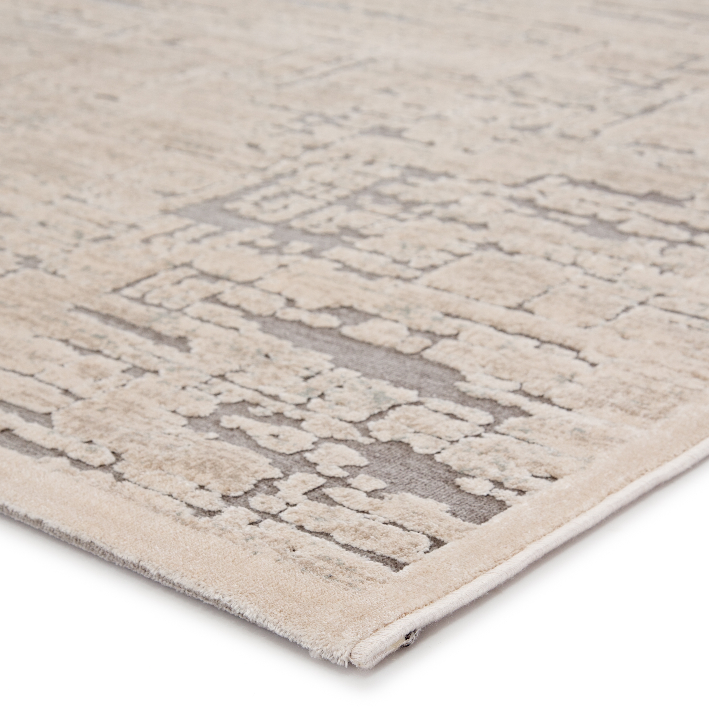 Yesemia Abstract Beige/ Brown Area Rug (7'6"X9'6") - Image 1