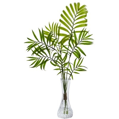 Mini Floor Palm Plant in Decorative Vase - Image 0