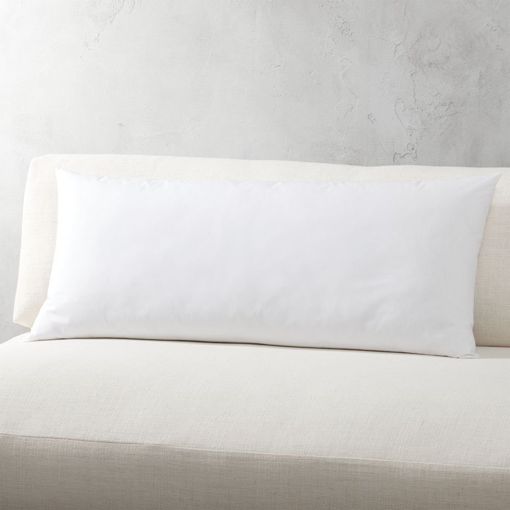 Hypoallergenic Down-Alternative Throw Pillow Insert 36"x16'' - Image 0