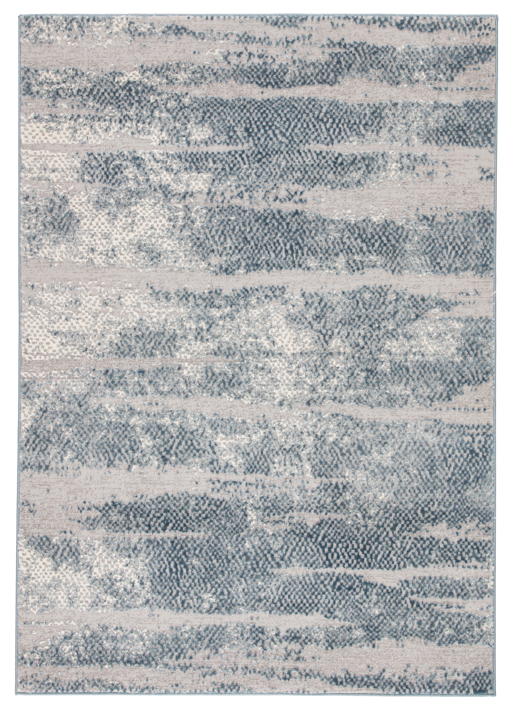 Jewlia Abstract Silver/ Blue Area Rug (8'10"X12') - Image 0