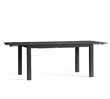 Indio Metal Extending Dining Table, Weathered Slate - Image 1