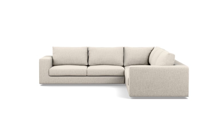 Walters Corner Sectional with Beige Wheat Fabric - Image 0