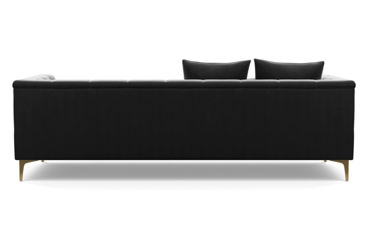 Ms. Chesterfield Sofa with Narwhal Fabric and Brass Plated legs - Image 3
