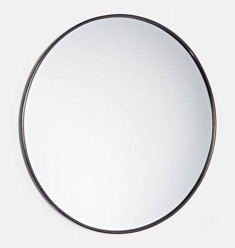 24" Round Metal Framed Mirror - Image 3