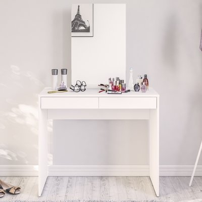 2 Drawer Vanity with Mirror - Image 0