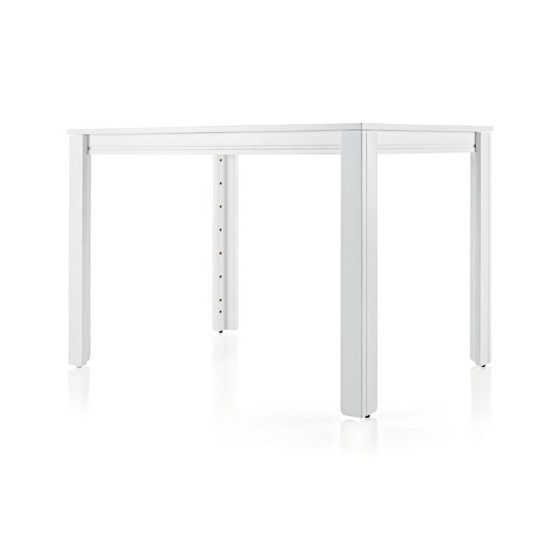 Adjustable White Wood Large Kids Desk/Table with 30" Legs - Image 1