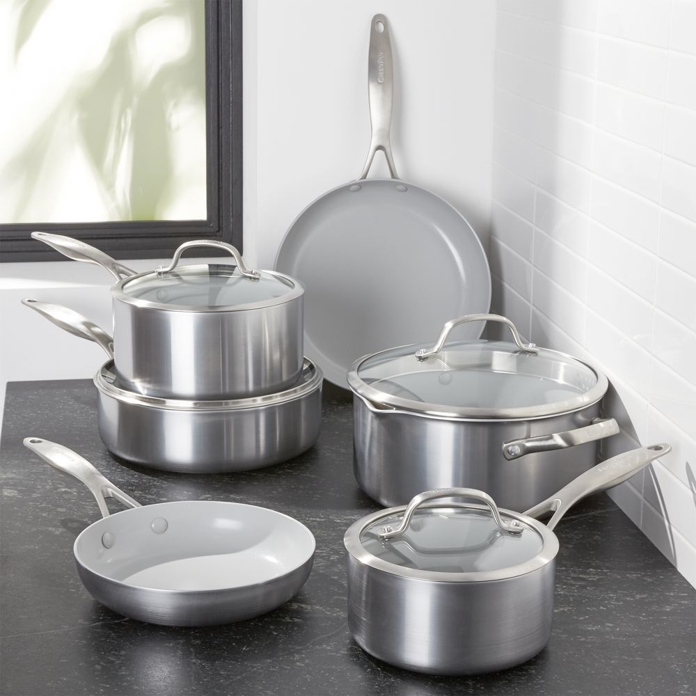 GreenPan Venice Pro Healthy Ceramic Non-Stick 10Pc Cookware Set - Thumbnail 5