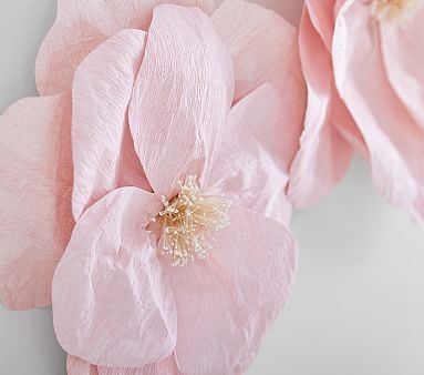 Jumbo Crepe Paper Flowers-set of 2 - Pink - Image 2