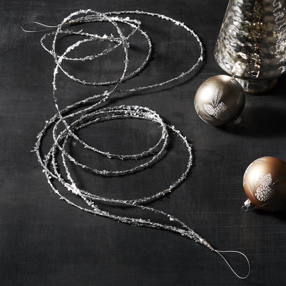 Triple Strand Silver Glitter Garland - Image 0