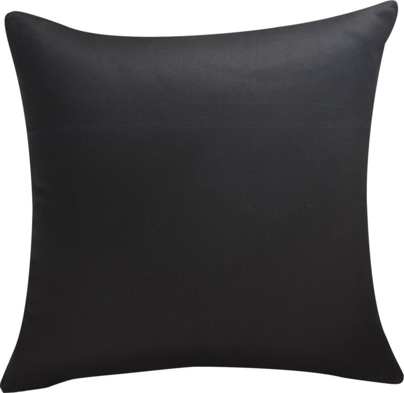 "20"" Cozie Black and Natural Pillow with Feather-Down Insert" - Image 3
