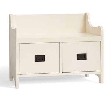 Wade Entryway Bench, Small, Almond White - Image 0