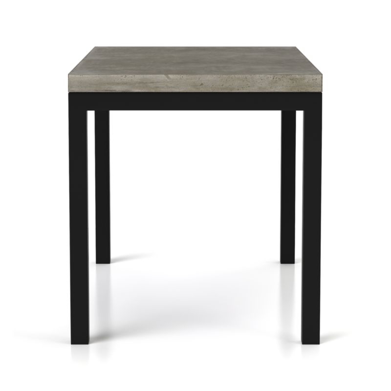 Parsons Concrete Top/ Dark Steel Base 48x28 High Dining Table - Image 2