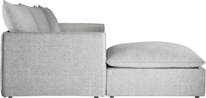 Lumin Grey Linen 4-Piece Sectional Sofa - Image 3