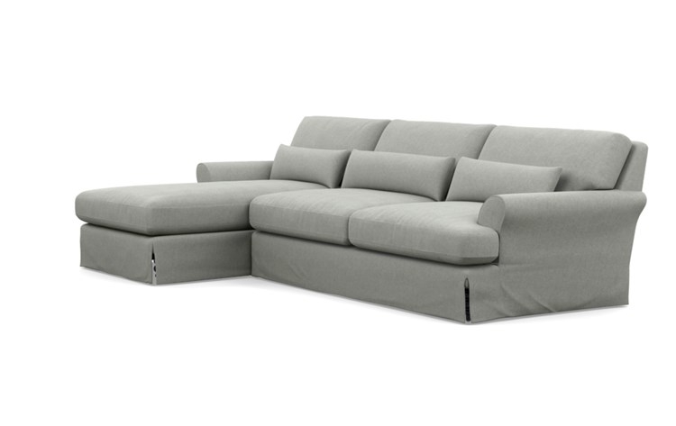 Maxwell Slipcovered Sectional Sofa with Left Chaise by Apartment Therapy - Image 4