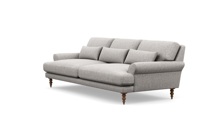 Maxwell Sofa with Earth Fabric and Oiled Walnut legs - Image 4