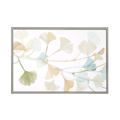 Spring Ginkgo Leaves Painting Print on Wrapped Canvas - Image 0