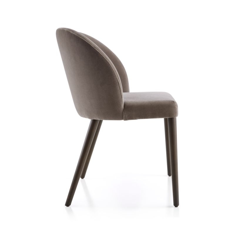 Camille Taupe Italian Dining Chair - Image 3