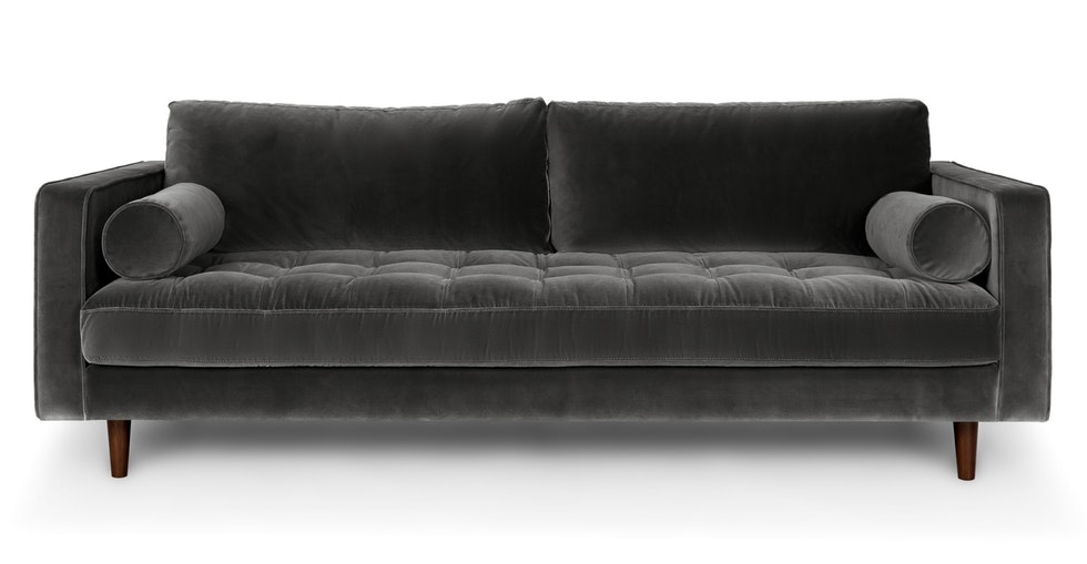 Sven Shadow Gray Sofa - Image 0