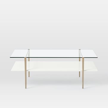 Mid-Century Art Display Coffee Table, Oyster - Image 5