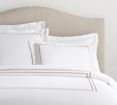 Pearl Organic Duvet Cover, Full/Queen, Simply Taupe - Image 0