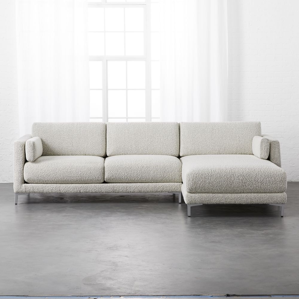 District 2-Piece Grey Sectional Sofa - Image 0